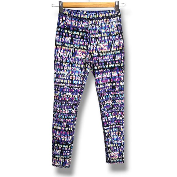 L.L. Bean Girls Multicolor Athletic Leggings Size 10 Pull On Full Length - Picture 1 of 4